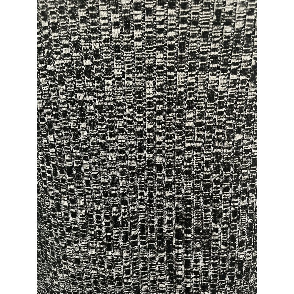 Zara Women's size medium top boat neck side vents New knit black & gray - Picture 4 of 6